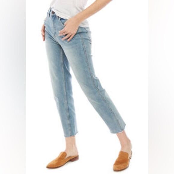 Free People High Rise Vintage Straight Jeans Size 30 - Picture 1 of 10